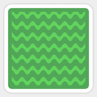 Squiggly Green Sticker